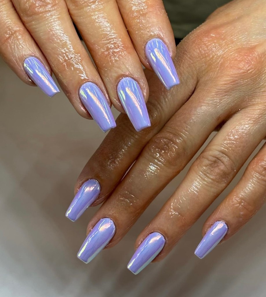 Manicured nails with art and polish